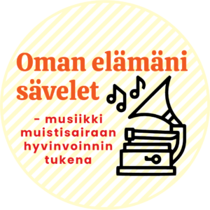 Oman elämäni sävelet-logo. Musiikki muistisairaan hyvinvoinnin tukena