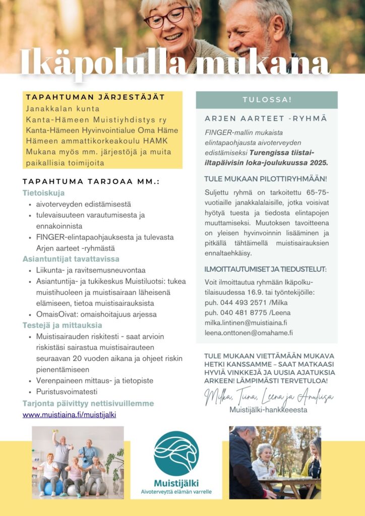 Ikäpolku-tapahtuman kutsukirjeen toinen sivu